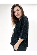 Swan and the People Swan and the People - Shirt 3/4 mouw Leopard Groen