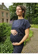 Swan and the People Swan and the People - Shirt korte mouw Leopard Blauw