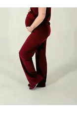 Swan of the People - Wide leg pants - Wijn Rood