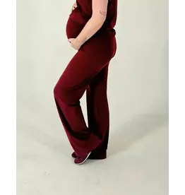 Swan of the People - Flared Pants - Wijn Rood