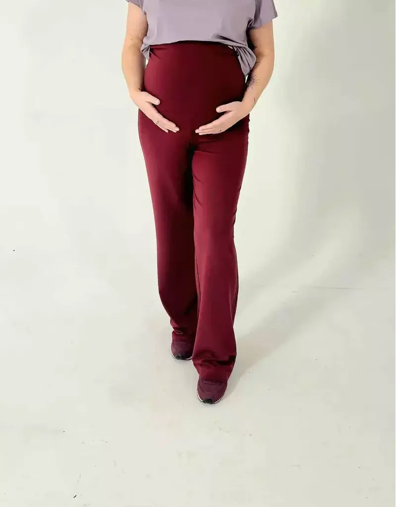 Swan of the People - Wide leg pants - Wijn Rood