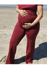 Swan of the People - Wide leg pants - Wijn Rood