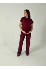 Swan of the People - Wide leg pants - Wijn Rood