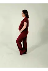 Swan of the People - Wide leg pants - Wijn Rood