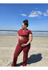 Swan of the People - Wide leg pants - Wijn Rood