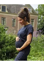 Swan and the People Swan and the People - Shirt korte mouw Leopard Blauw