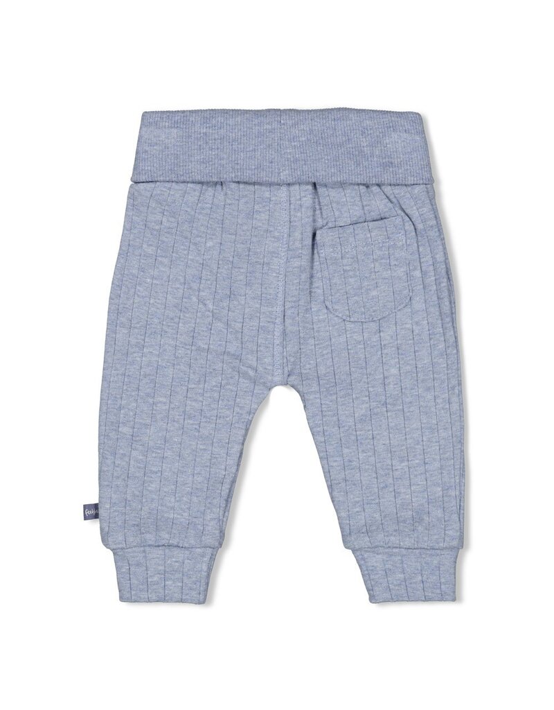 Feetje Baby Feetje jongen broek rib - Blue Ocean - Blauw melange -52202493