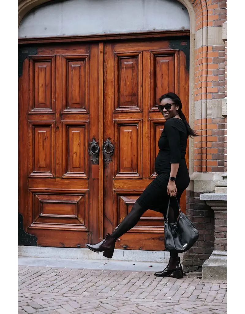 Swan and the People Swan and the People - Dress - 3/4 kwart mouw - zwart