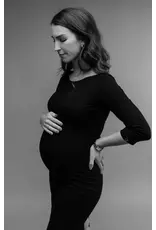 Swan and the People - Dress - 3/4 kwart mouw - zwart