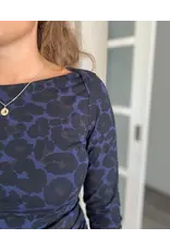 Swan and the People - Dress - AOP Leopard - Blue