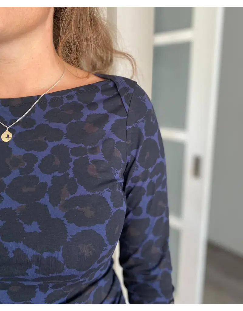 Swan and the People Swan and the People - Dress - AOP Leopard - Blue