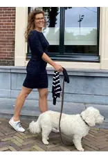 Swan and the People - Dress - AOP Leopard - Blue