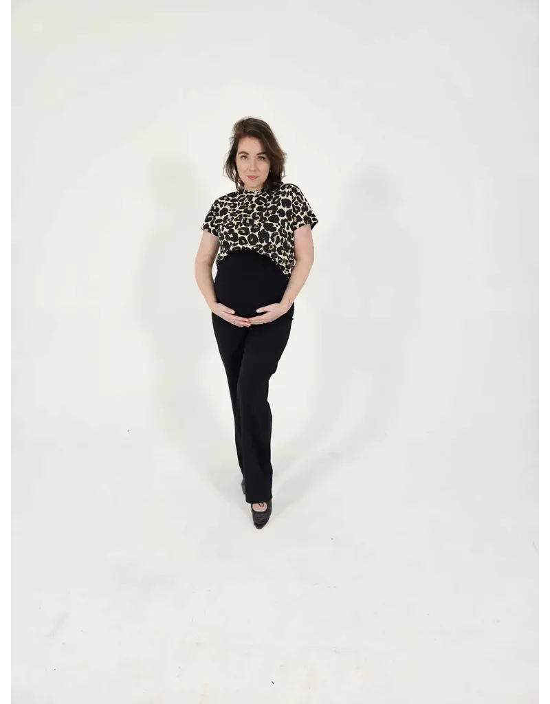 Swan and the People - Wide leg pants - Zwart