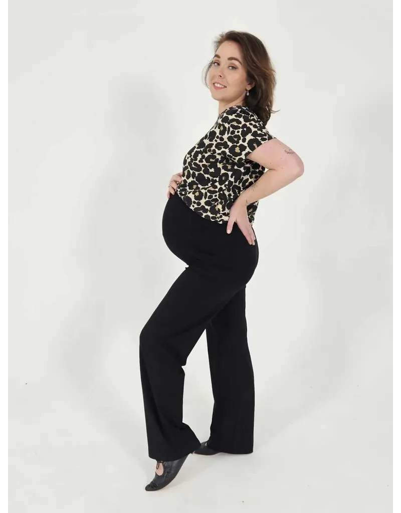 Swan and the People Swan and the People - Wide leg pants - Zwart