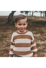 Your Wishes Baby & Peuter kleding Your Wishes Stripe Knit | Chunky Sweater | Smoke Grey