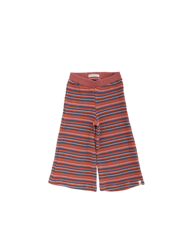 Your Wishes Baby & Peuter kleding Your Wishes Fade Bubble Knit | Wide Leg Pants | Multicolor