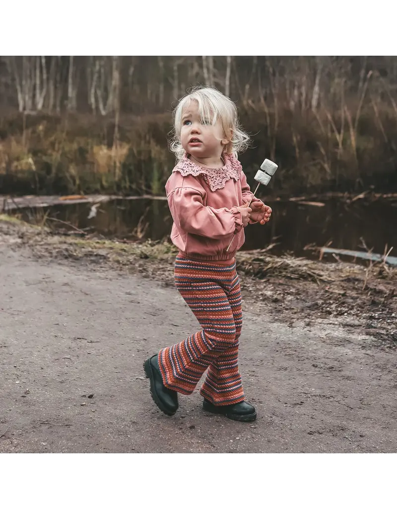 Your Wishes Baby & Peuter kleding Your Wishes Fade Bubble Knit | Wide Leg Pants | Multicolor