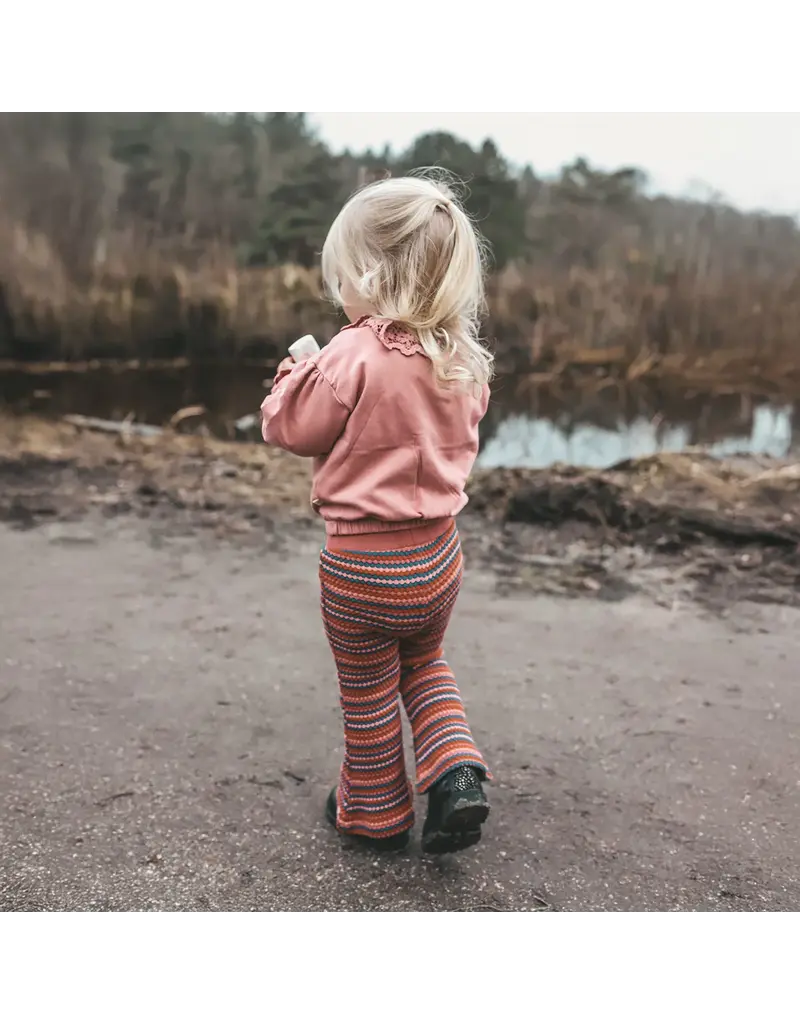 Your Wishes Baby & Peuter kleding Your Wishes Fade Bubble Knit | Wide Leg Pants | Multicolor