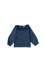 Your Wishes Baby & Peuter kleding Your Wishes French Knit | Crochet Longsleeve - Blue Wing