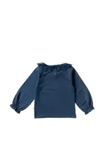 Your Wishes Baby & Peuter kleding Your Wishes French Knit | Crochet Longsleeve - Blue Wing