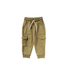 Your Wishes Baby & Peuter kleding Your Wishes Garment Dye - Cargo Jogger - Olive