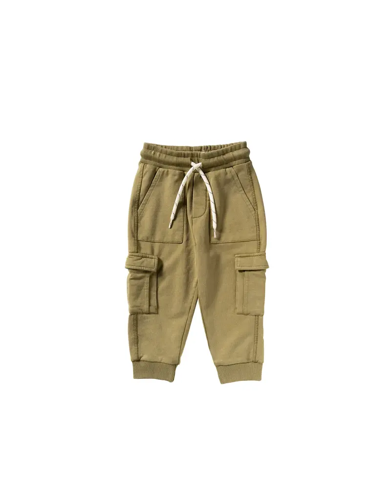 Your Wishes Baby & Peuter kleding Your Wishes Garment Dye - Cargo Jogger - Olive