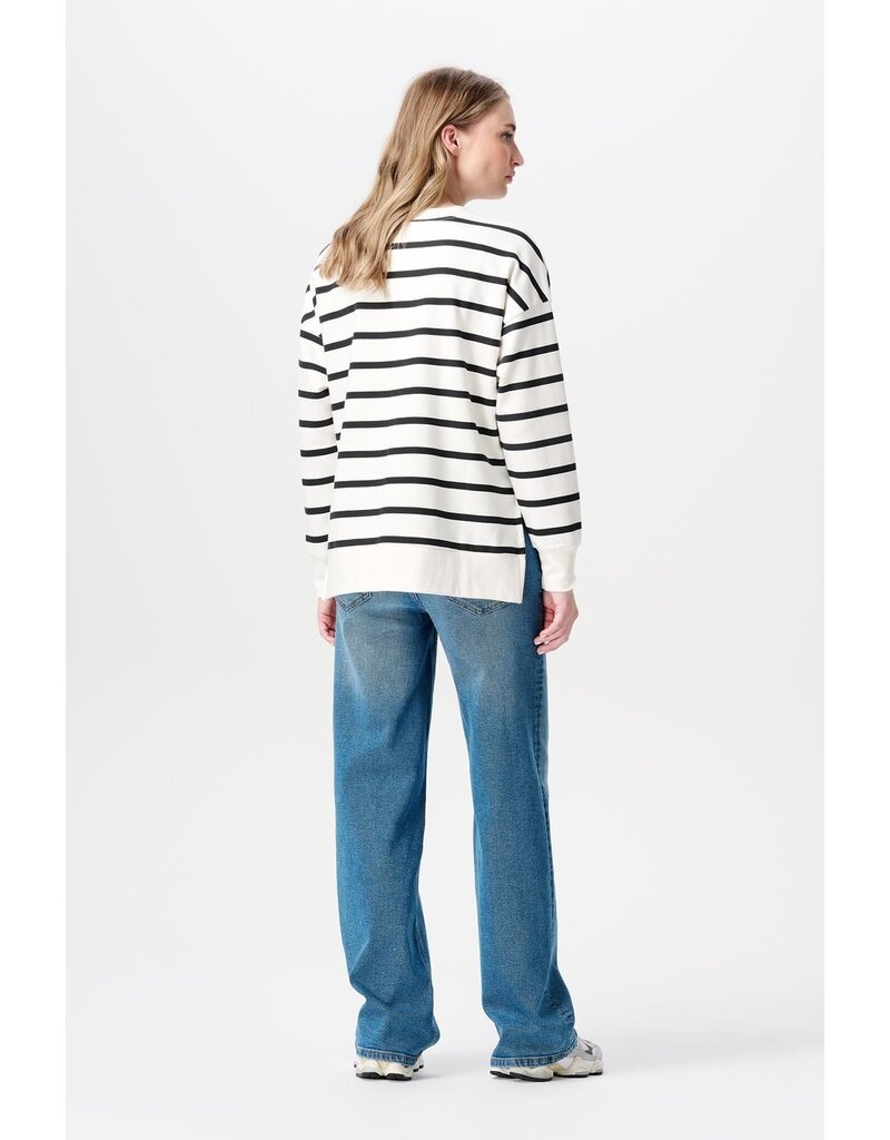 Noppies Noppies Sweater Pepe - Cream Stripe- 50N0210 N340