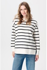 Noppies Noppies Sweater Pepe - Cream Stripe- 50N0210 N340