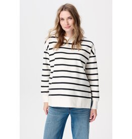 Noppies Noppies zwangerschapstrui | Voedingstrui | Pepe | Cream Stripe
