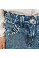 Your Wishes Baby & Peuter kleding Your Wishes Denim | Tapered Embro Jeans | Faded Blue - Copy