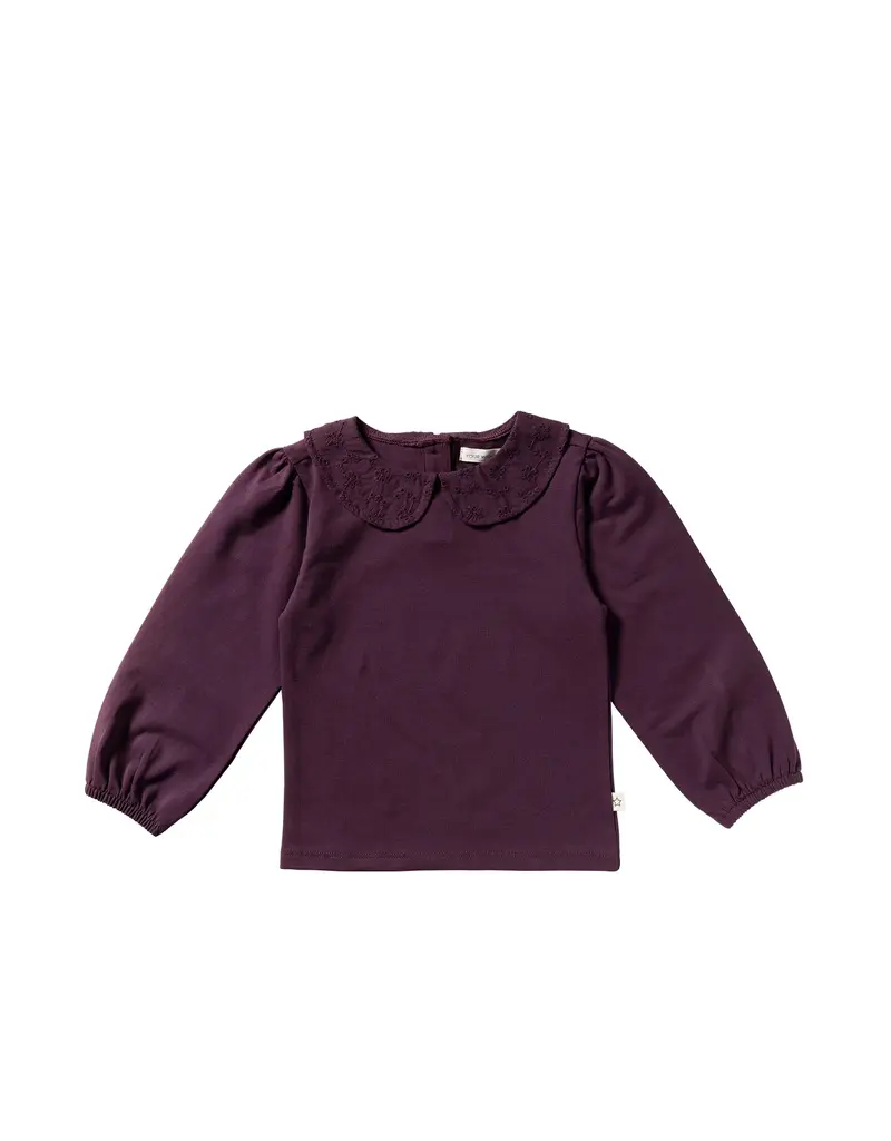 Your Wishes Baby & Peuter kleding Your Wishes Single Jersey | Collar Longsleeve | Plum Perfect