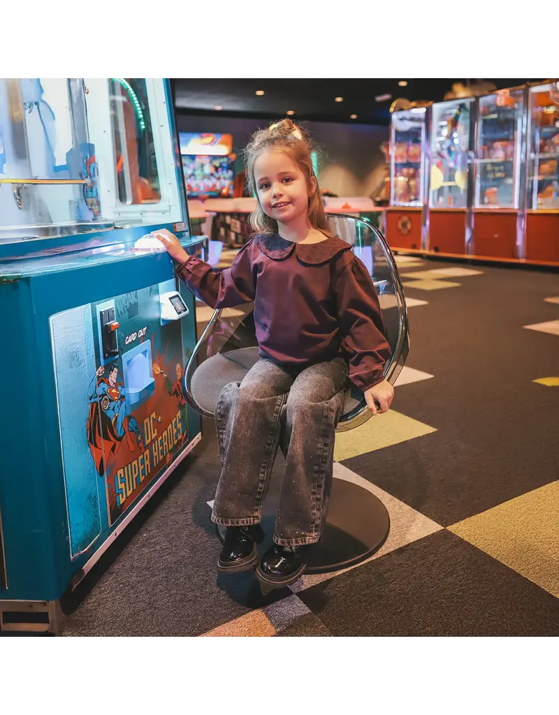 Your Wishes Baby & Peuter kleding Your Wishes Single Jersey | Collar Longsleeve | Plum Perfect