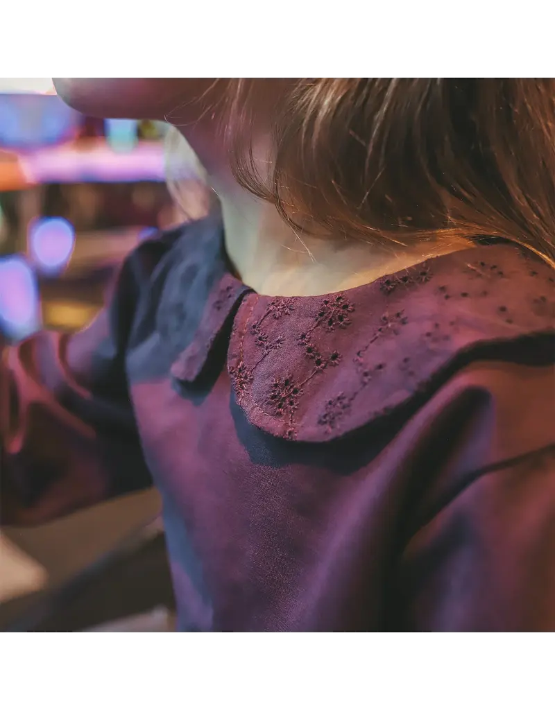 Your Wishes Baby & Peuter kleding Your Wishes Single Jersey | Collar Longsleeve | Plum Perfect