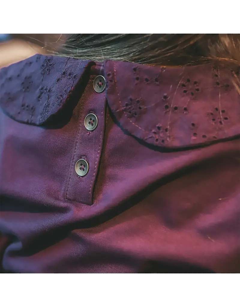 Your Wishes Baby & Peuter kleding Your Wishes Single Jersey | Collar Longsleeve | Plum Perfect