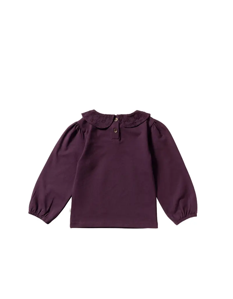 Your Wishes Baby & Peuter kleding Your Wishes Single Jersey | Collar Longsleeve | Plum Perfect
