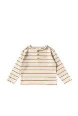 Your Wishes Baby & Peuter kleding Your Wishes Stripe Terry | Relaxed Granddad Longsleeve | Multicolor