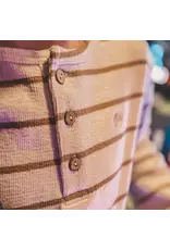 Your Wishes Baby & Peuter kleding Your Wishes Stripe Terry | Relaxed Granddad Longsleeve | Multicolor