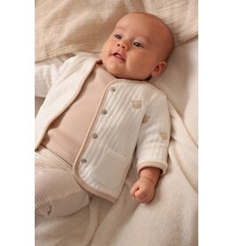 Feetje Baby Feetje Omkeerbaar jasje AOP embroidery - Honey Bear - offwhite
