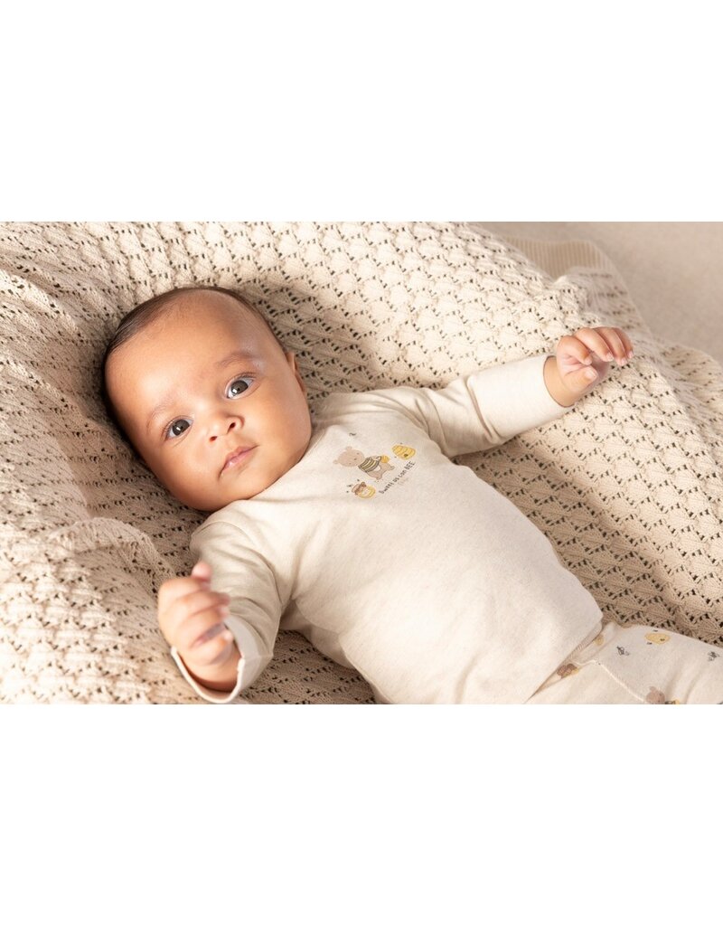 Feetje Baby Feetje longsleeve  - Honey Bear - Offwhite   51602683
