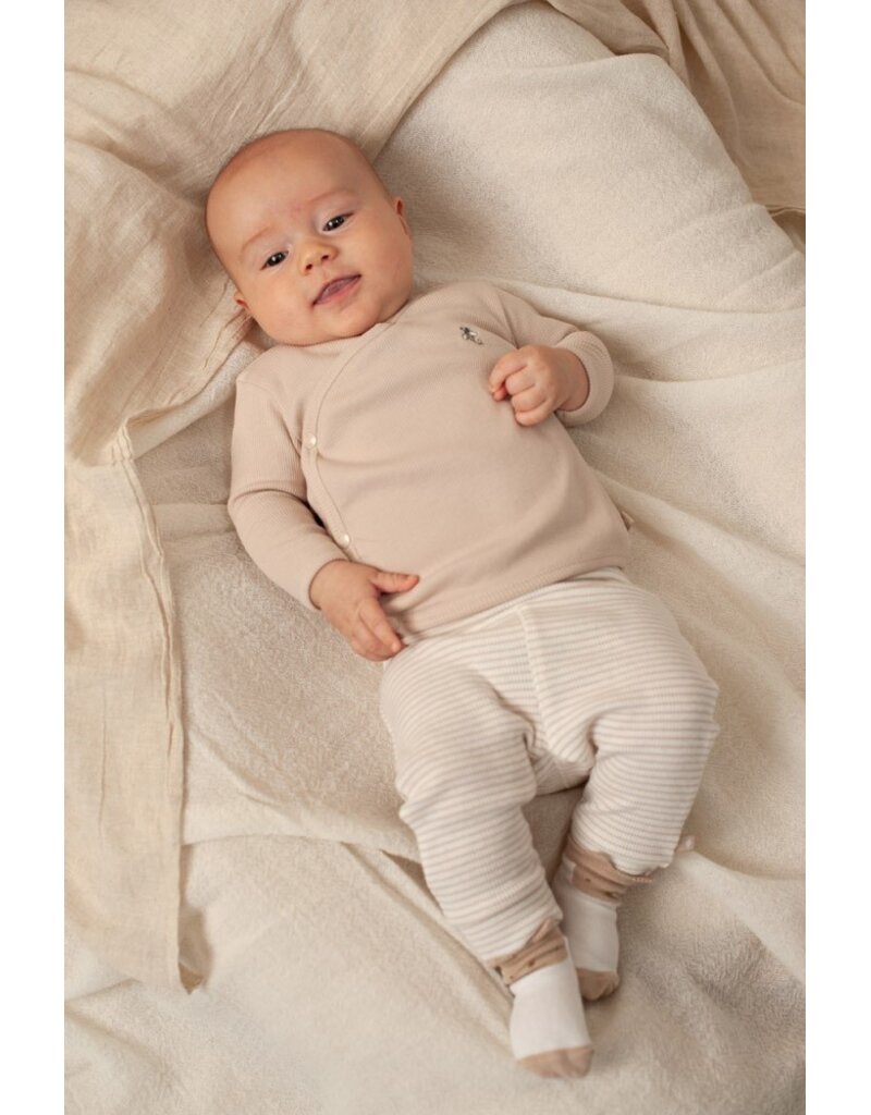 Feetje Baby Feetje overslagshirt rib  - Honey Bear - Zand  51602684