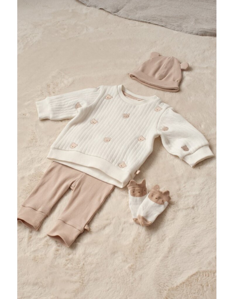 Feetje Baby Feetje broek Rib - Honey Bear  - Zand    -52202464