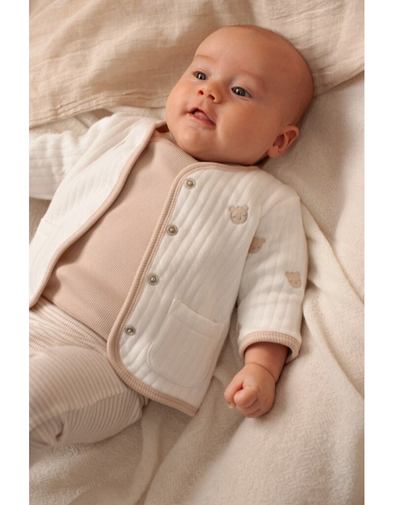 Feetje Baby Broek Rib gestreept - Honey Bear - Zand - 52202465