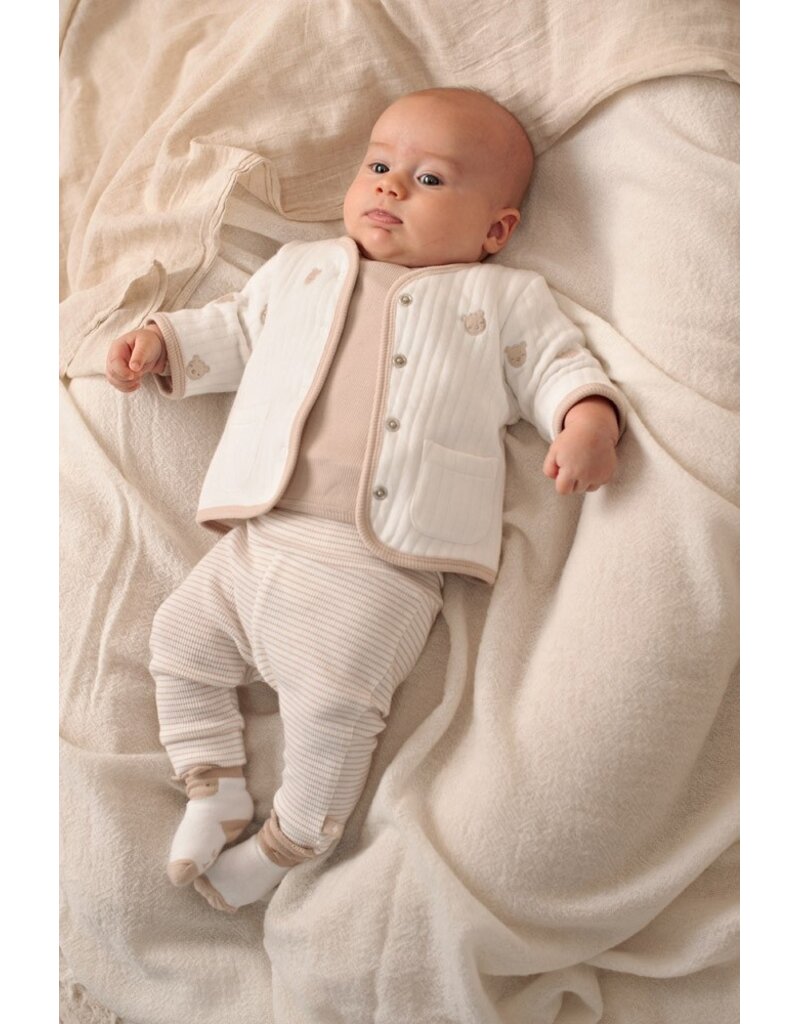 Feetje Baby Broek Rib gestreept - Honey Bear - Zand - 52202465