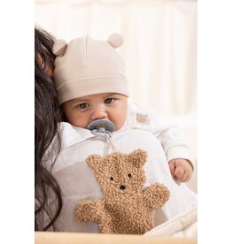 Feetje Baby Feetje Mutsje rib - Honey Bear- Zand