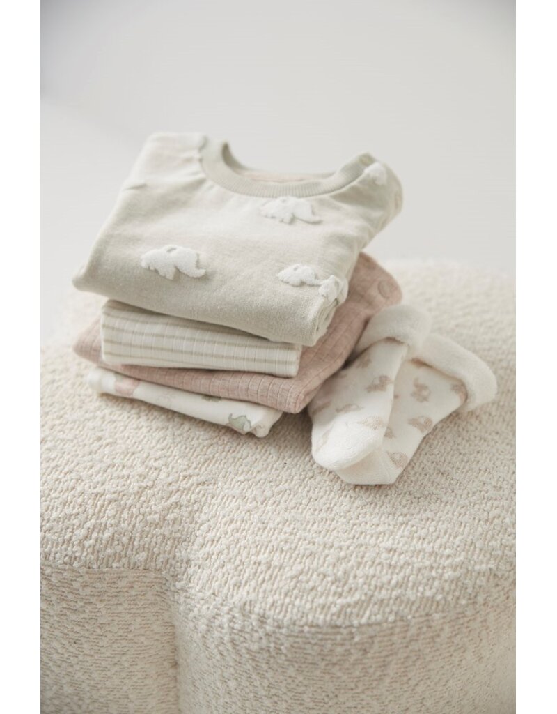 Feetje Baby Feetje sweater AOP - Elephant - Mint  - 51602699
