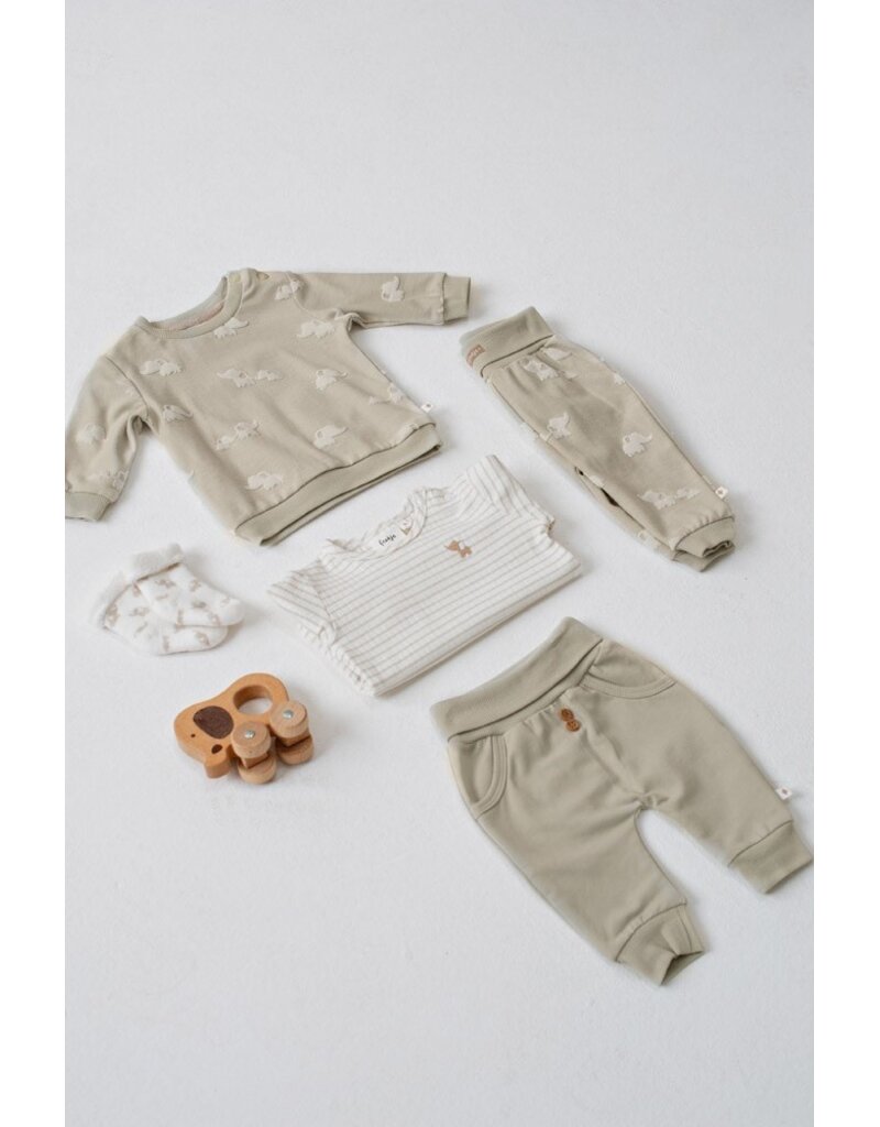 Feetje Baby Feetje broek AOP - Elephant - Mint groen - 52202471