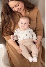 Feetje Baby Feetje wikkelromper rib AOP - Sea Sweaties - Offwhite - 50200253