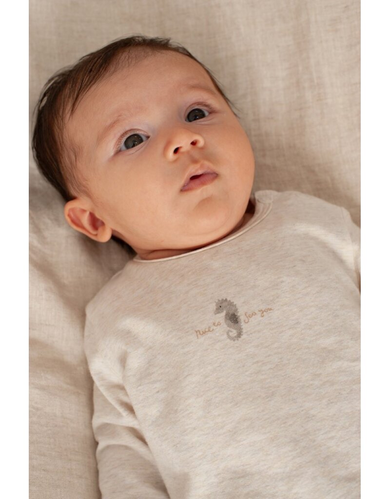 Feetje Baby Feetje Shirt met frontprint - Sea Sweaties- Offwhite - 51602688