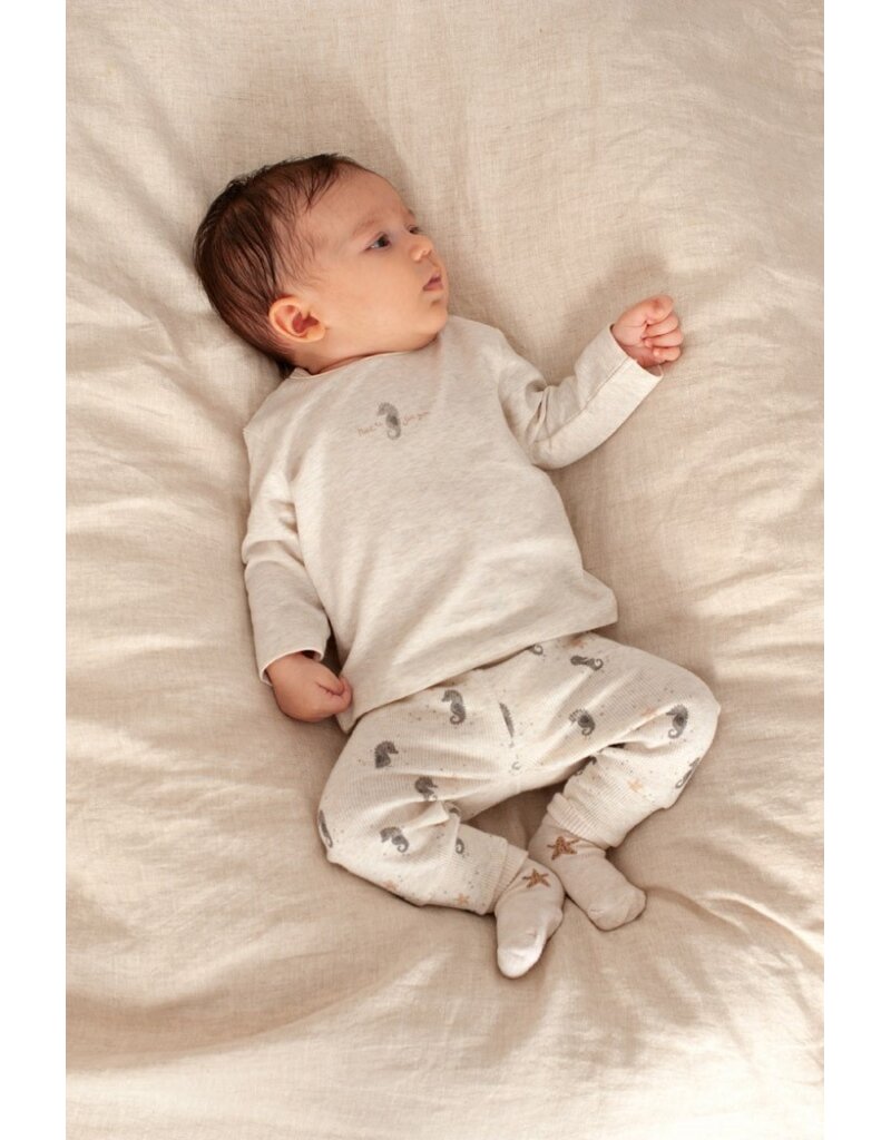 Feetje Baby Feetje Shirt met frontprint - Sea Sweaties- Offwhite - 51602688