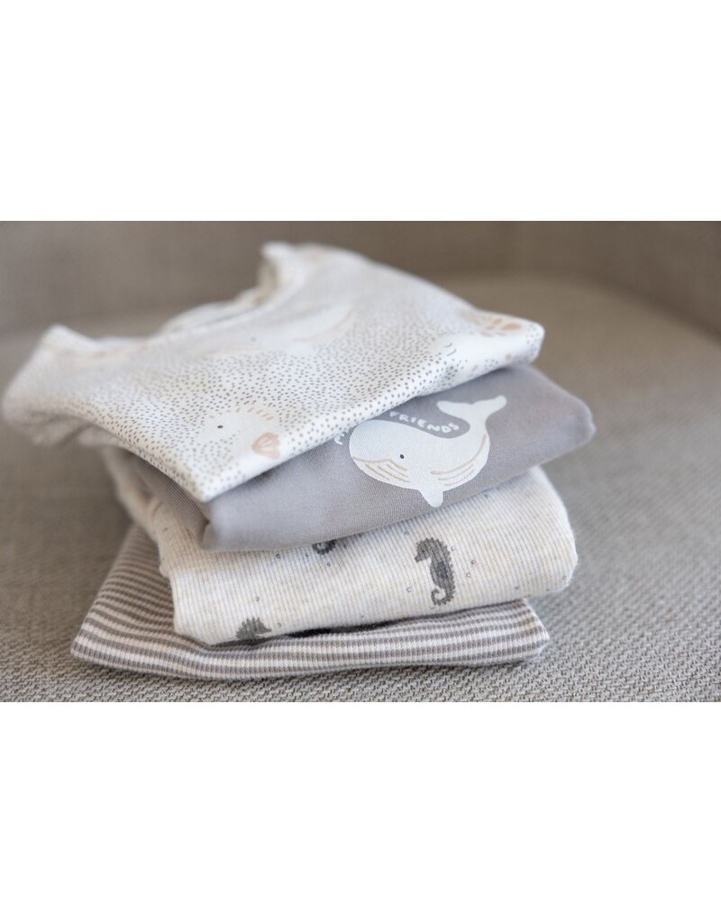 Feetje Baby Feetje Shirt rib gestreept - Sea Sweaties - Grijs - 51602690